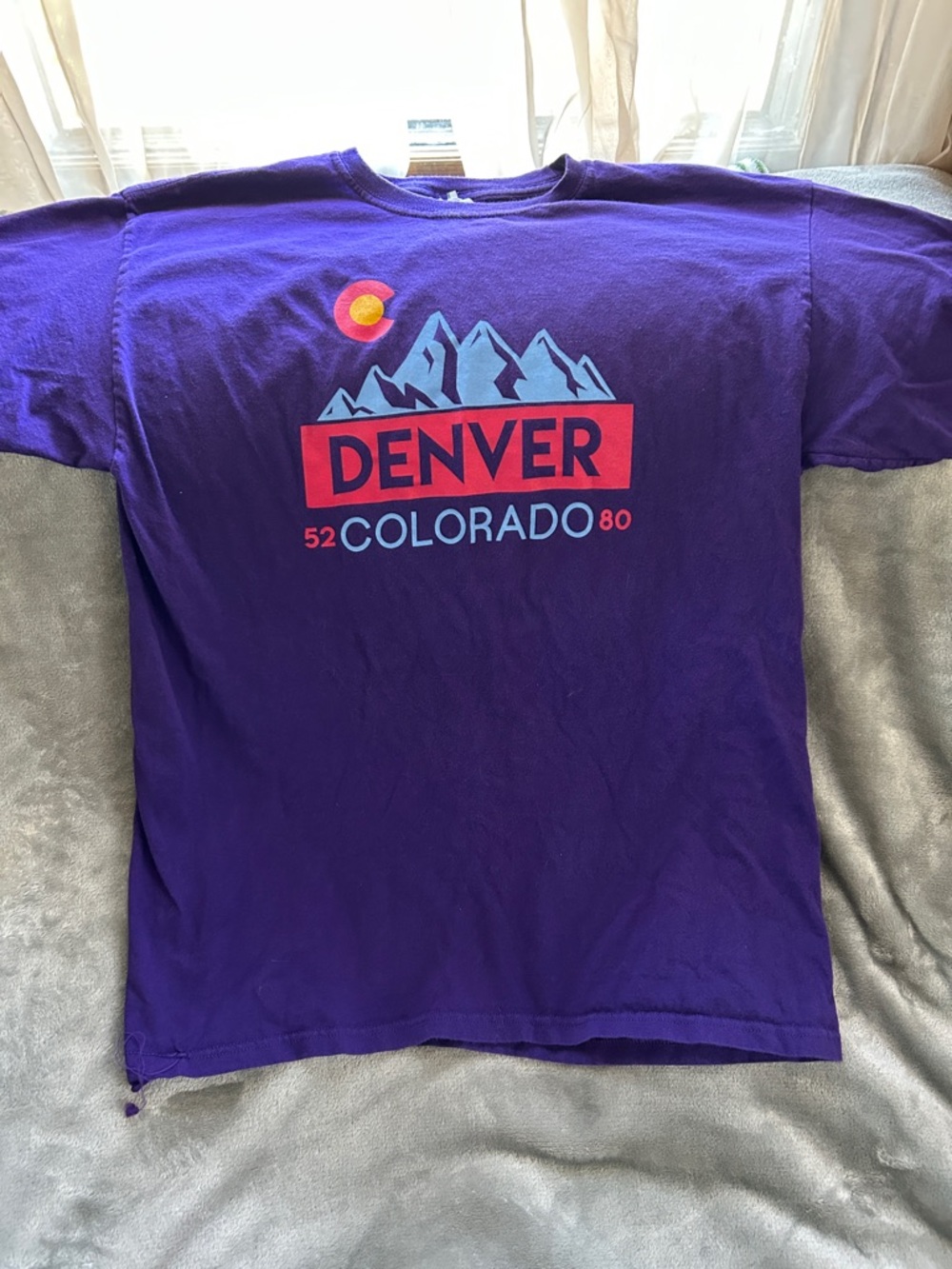 Denver Colorado Purple Graphic Tee - Women's Short Sleeve